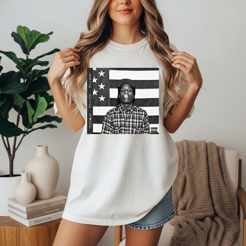 2026 Summer Fashion Trendy Tee ASAP Rocky Album Artwork T-shirt, Graphic Hip Hop Tour Tee, Vintage Rap Artist Shirt, Unisex  Music Lover Gift