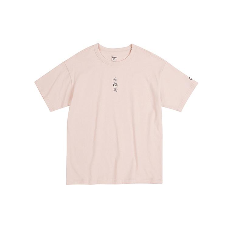 Li-Ning x Disney Kung Fu Logo T-shirt  Pink  Men s AHSQ315-1 L