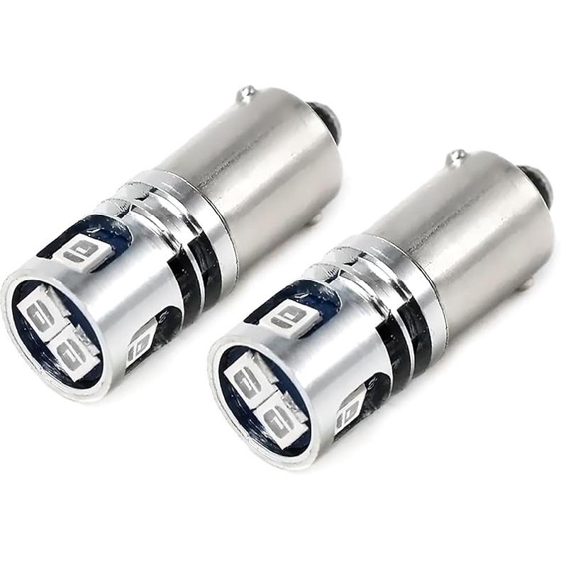 PHINLION 400LM Super Bright 3030 5-SMD 12V 24V BA9 BA9S 53 57 1889 1891 1895 64111 T4W LED Car Light Bulb for Interior Map Reading Dome Glove Box