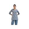 Bee Pee Designer Floral Regular Fit (Tops For Women Luka White )