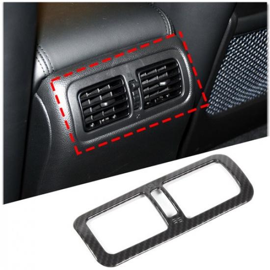 ABS Carbon Fiber Rear Air Outlet Vent Trim Cover For Infiniti G-Series 2009-13
