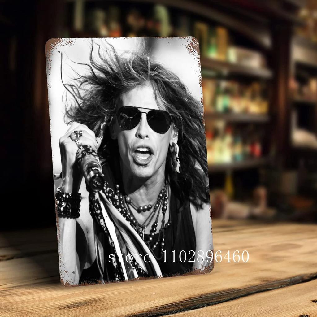 Steven Tyler Metal Plaques & Signs wall decor Vintage Tin Signs Captain Metal Poster Decor for Bar Pub Club Wall Decoration