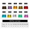 100PCS Car Fuses 2A 3A 5A 7.5A 10A 15A 20A 25A 30A 35A Amp with Box Clip Replacement for Xr Screen Lcd Screen Compatible with Xs with Xs Faulty