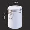 Tinplate Airtight Coffee Canister with Check Valve Coffee Storage Jar Beans Storage Container  Rice