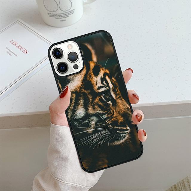 Tiger Phone Case For iPhone 17 Air 13 12 14 15 16 Cover For Apple iPhone 17 Air 14 15 16 Pro Max 6S Plus Coque