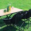 Fresh Living Foldable Moon Camping Chair