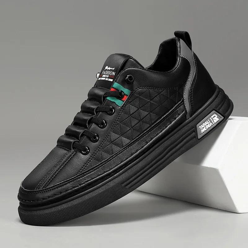 AutumnTrendy Men's Casual Shoes Lightweight Soft Sole White Tenis Running Shoes Korean Style Daily Fashion Sports Shoes