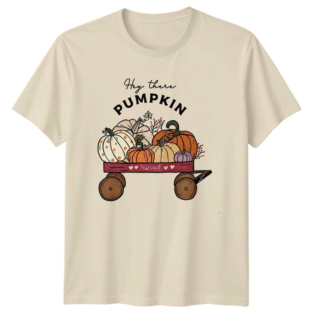 Hey There Pumpkin Harvest Unisexs TShirt Autumn Fall Thanksgiving Gift For Her