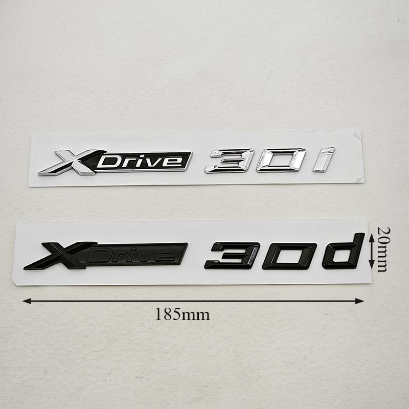 3D ABS Car Styling Logo XDrive 30i 30d Rear Trunk Badge Door Waist Line Emblem Decals For BMW X3 G01 X4 G02 X5 G05 X6 G06 X7 G07