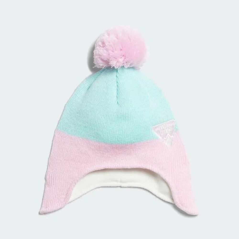 

Adidas Kids Woolly Ear Hat Ik4815 Soft Knit Material Lightweight Pom Pom Decoration Warm Coverage Pink OSFC (52~54cm)