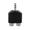 Interconnects Video Accessories Black Audio Adapter Y Splitter 3.5mm To 2 RCA Female Male Converter