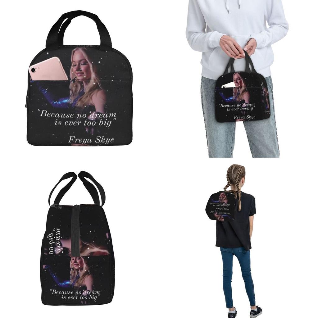 Freya Skye Singer Tour 2026 Borsa Pranzo Termica Contenitori per Cibo Portatili Borsa Frigo Termica per Scuola Ufficio