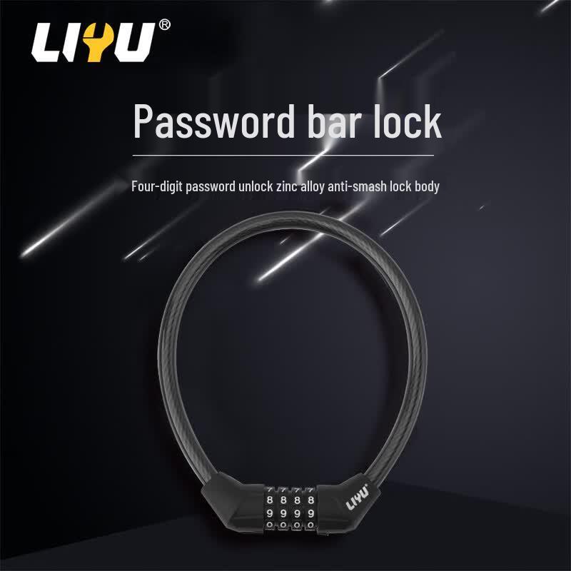 Liyu Anti-Theft 4-Digit Password Bicycle Lock