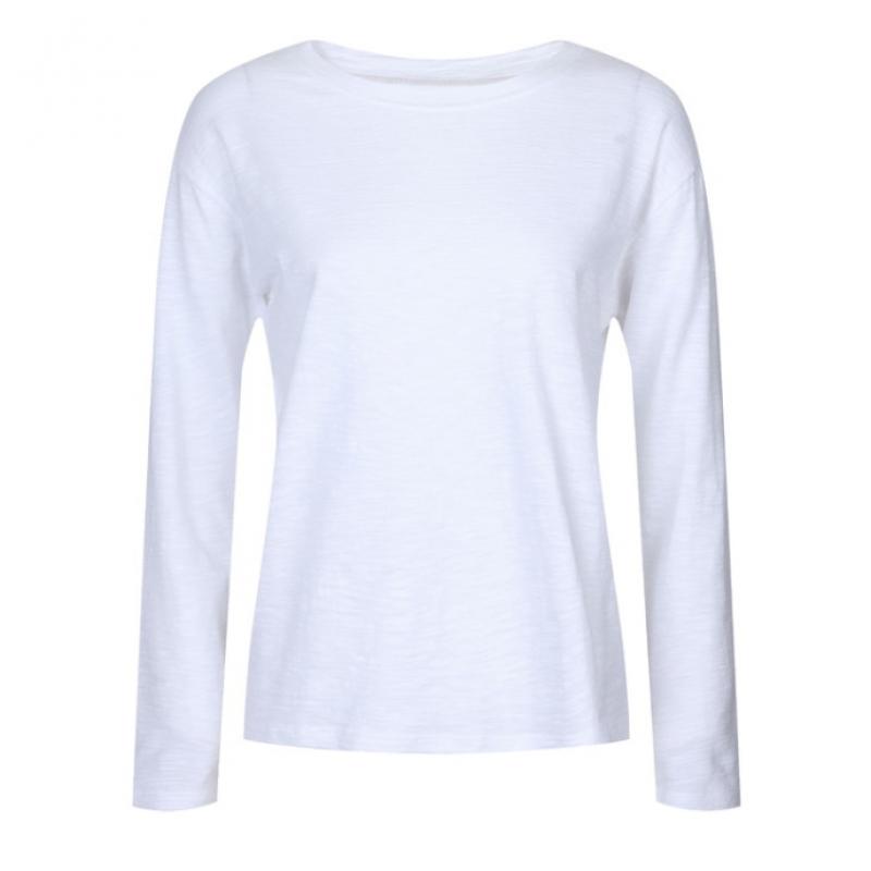 Shop Women S Korean midSeaSon Modal Crewneck lS Plain Tee Purple Dai wSh260072