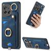 D6 For OnePlus 12 5G Case Leather+TPU Phone Cover with Ring Kickstand Card Bag