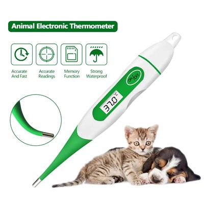 Dijital LCD Hayvan Termometresi Çiftlik Domuz İnek Koyun Köpek Kedi Termometresi Hayvanlar Elektronik Termometre Araçları Veterinerlik Malzemeleri