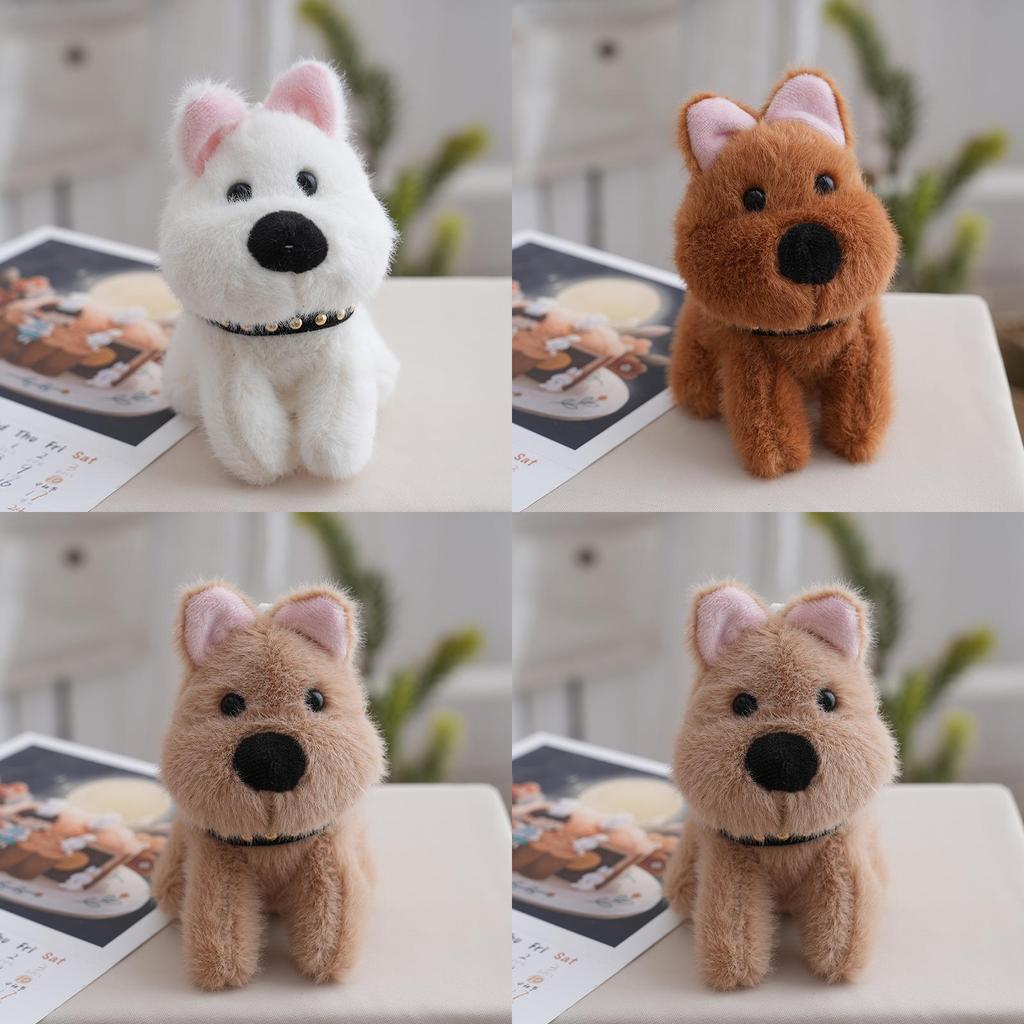 West Highland White Terrier Plush Toy With Pp Cotton Filling For Kids Gift