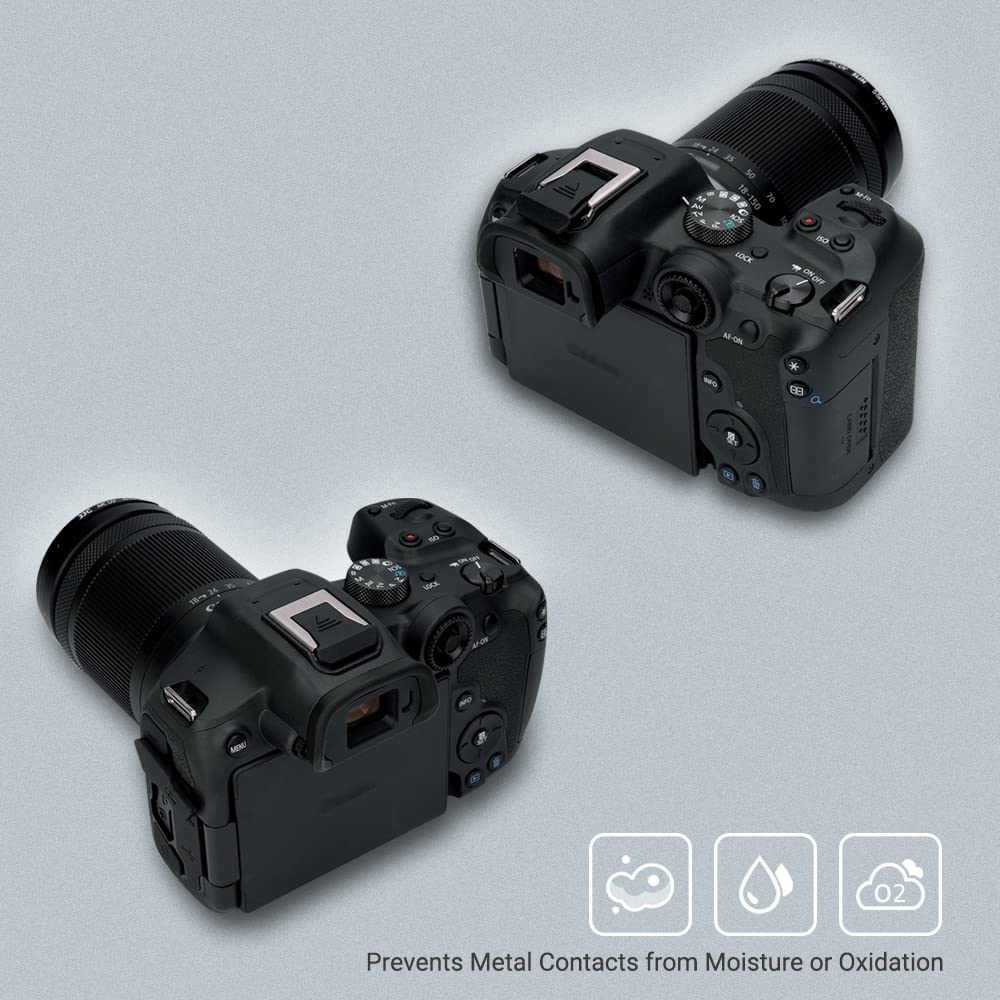 JJC Canon Hot Shoe and Connector Protection Cap Kit for Canon EOS 430EX 600EX Compatible with Canon ER-SC2 R10, R7, R5C, R3, III-RT, II-RT, 470EX-AI,