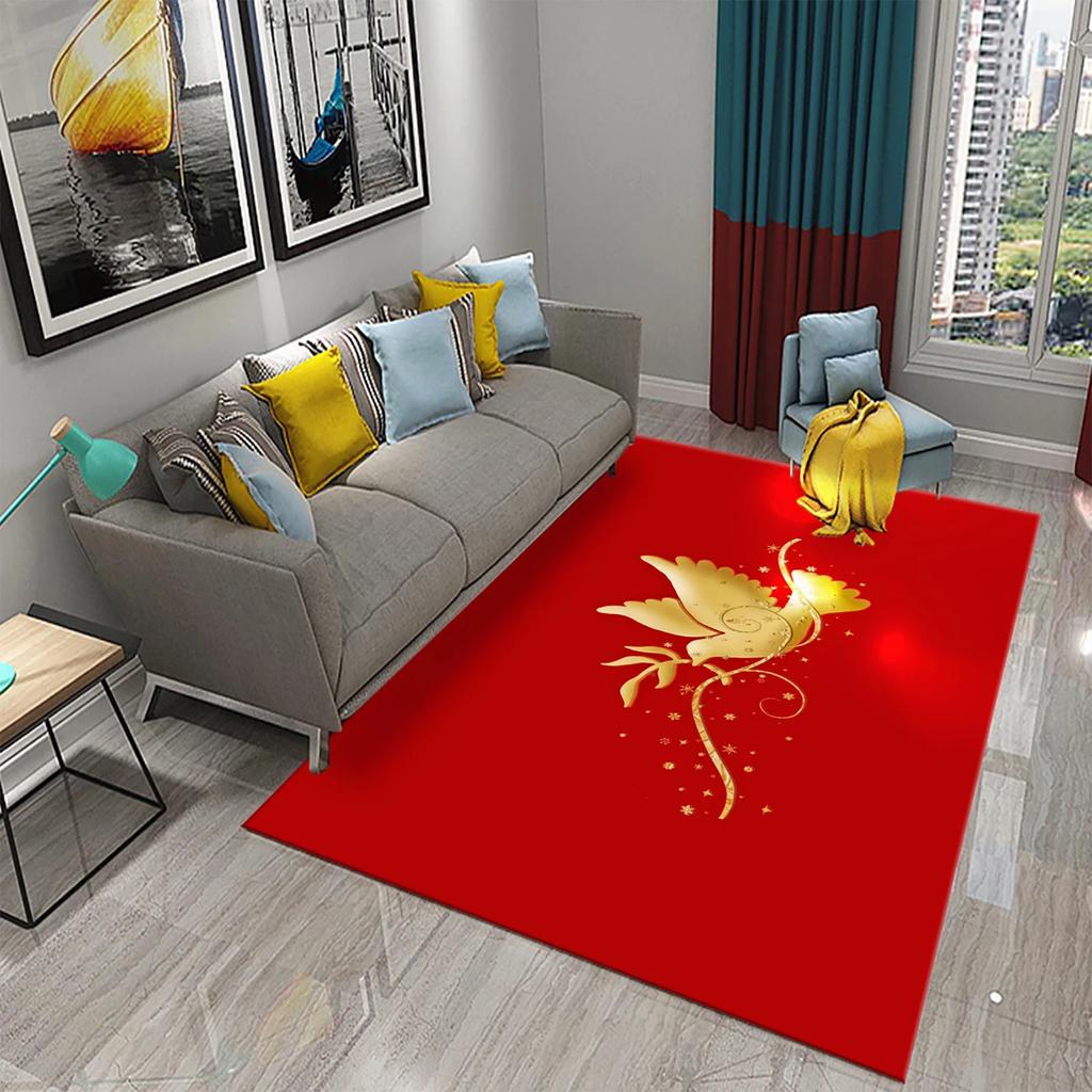 3D White Peace Pigeon Carpet Symbol of Peace Rugs for Bedroom Living Room Decor Floor Welcome Rugs Bathroom Door Non-Slip Rugs