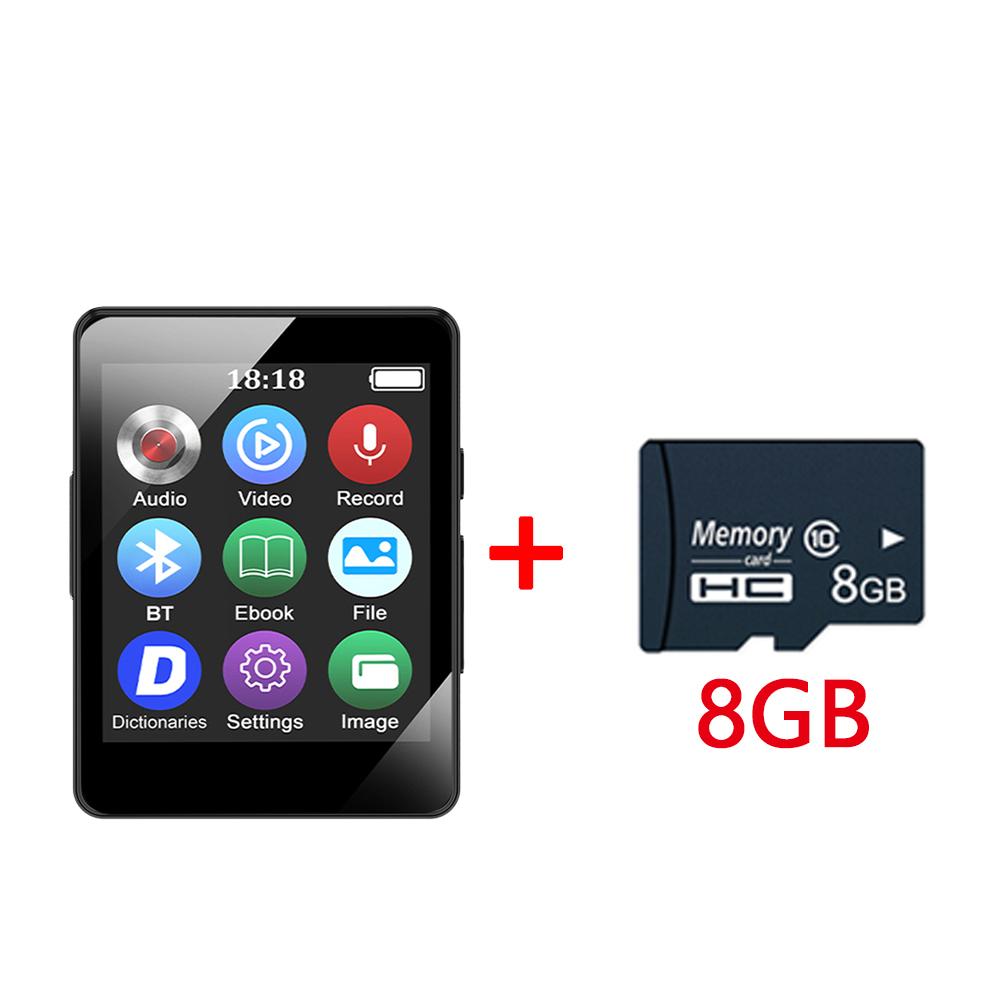 1.77inch Portable MP3 Player Bluetooth 5.0 Music Stereo Speaker Mini MP4 Video Playback With LED Screen Recording For Walkman