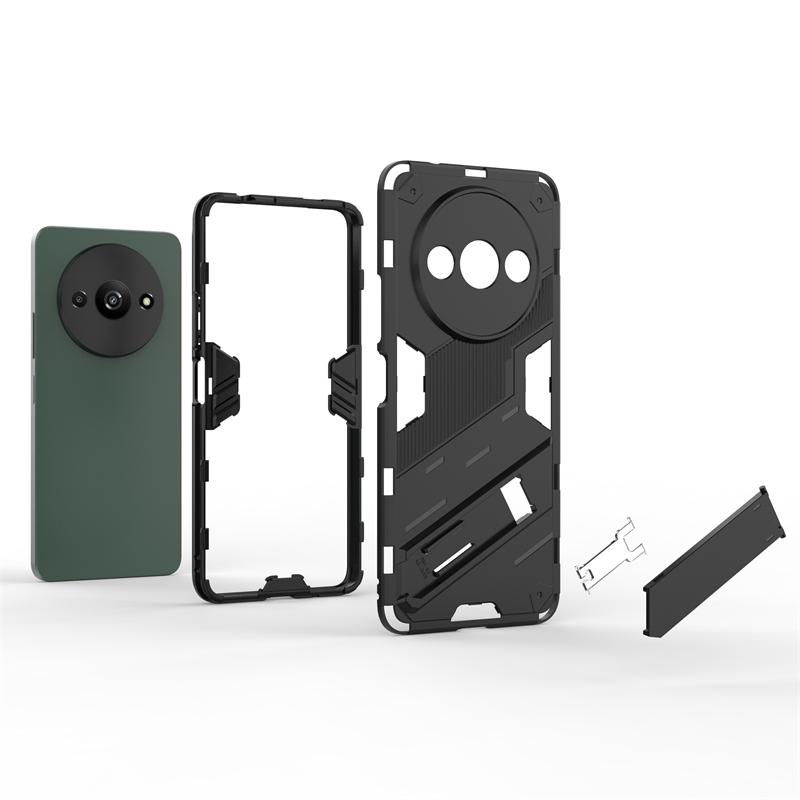 For Xiaomi Poco C61 Case Cover Poco C61 Capas New Phone Bumper Back Armor Kickstand Shockproof Cover For Poco C61 C 61 Fundas