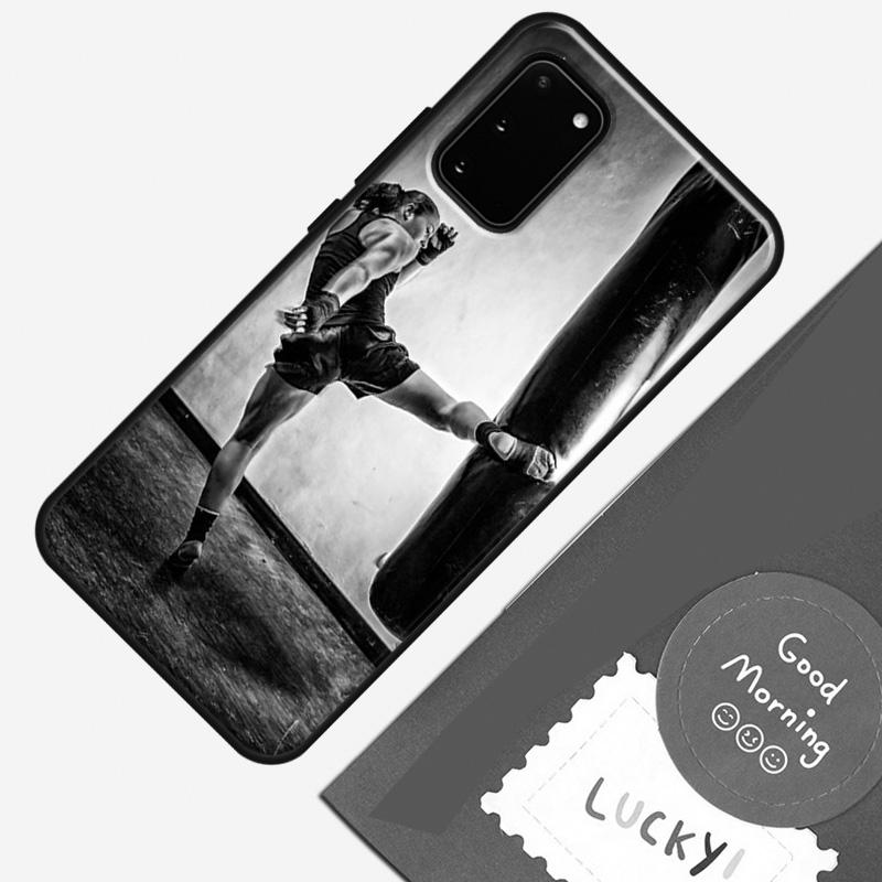 Muay Thai Kickboxing Fight Phone Case For Samsung Galaxy S25 S26 Ultra S20 S21 S22 S23 S24 Plus S9 S10 S25 FE Cover Shell