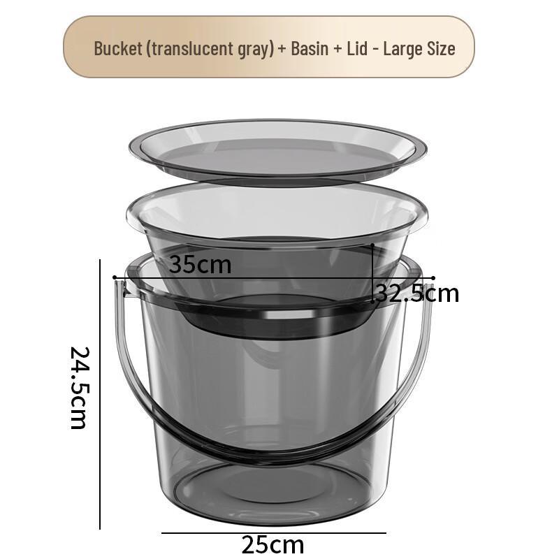 Thickened Transparent Plastic Outdoor Fishing Bucket