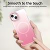 For iPhone 14/13 Magnetic Case Gradient Design Borderless IMD TPU+PC+PET Phone Cover