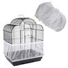 Birds Cage Seeds Cather Adjustable Airy Nylon Mesh Net Dustproof Birdcage Cover Skirt for Parrot Parakeet Macaw African Round Square Cages