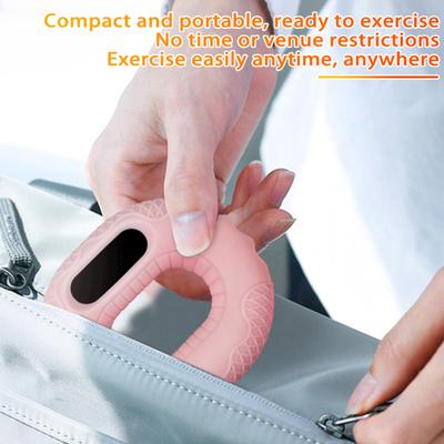 Silicone Grip Strength Trainer Ring LCD Display Bluetooth-compatible Remote Scrolling Ring APP Page Turner Forearm Finger Training Hand Grip