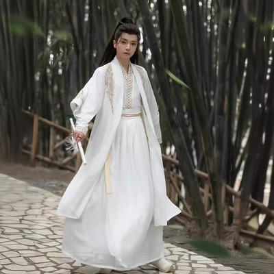 Chinesischer Hanfu im Stil der Song-Dynastie für Herren Hanfu Helden Schönes Set