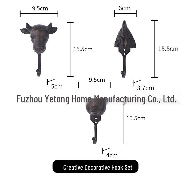

Alloy Hook Animal Wall Decoration for Hanging Clothes and Hats