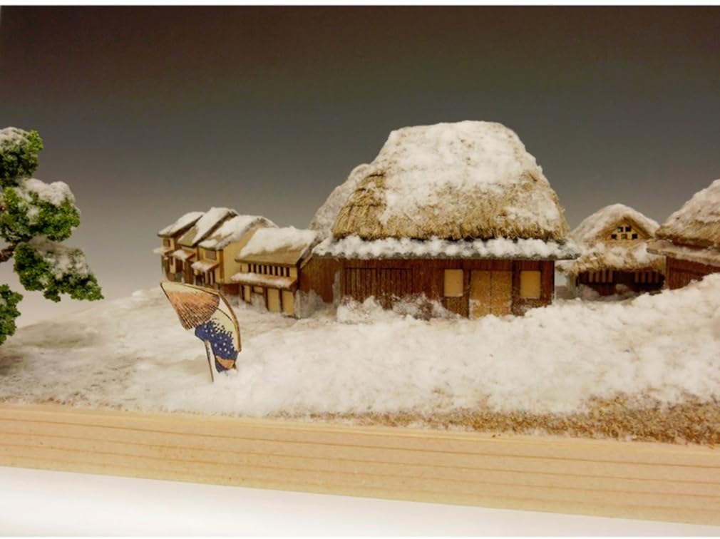 Woody Joe Fifty-three Stations of the Tokaido, Kambara-juku, Wooden Model Assembly Kit (Diorama)