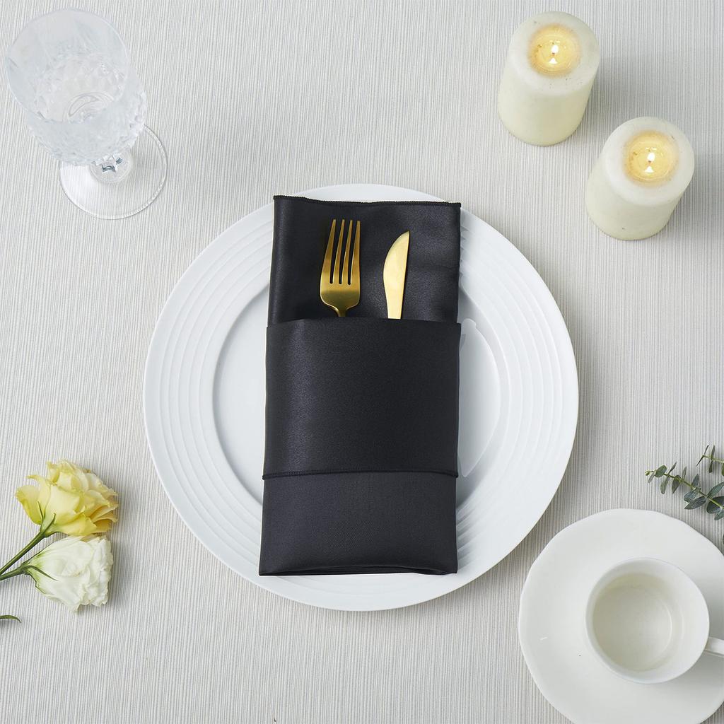 10Pcs Satin Napkins Square Soft Table Dinner Napkin for Wedding Party Kitchen Restaurant Napkin