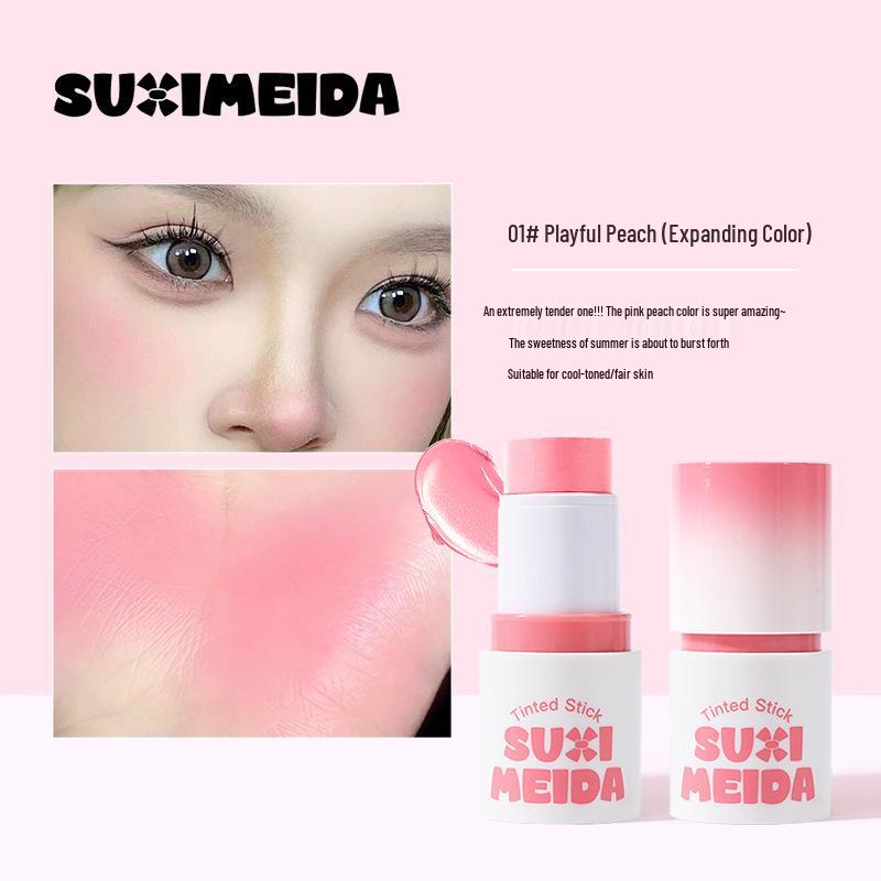 

Susie Vitality Многофункциональный стик для румян и хайлайтера для лица, губ и щек - Сияющий, объемный финиш.