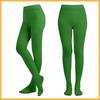 2Pair Women Patrick's Day Tights Stretchy Leggings Opaque Tights High Waist Pantyhose Irish Festival Cosplay Costume