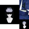 Gojo Jujutsu Kaisen Satoru Cosplay Costume Wig Men School Uniform Outfit Suit