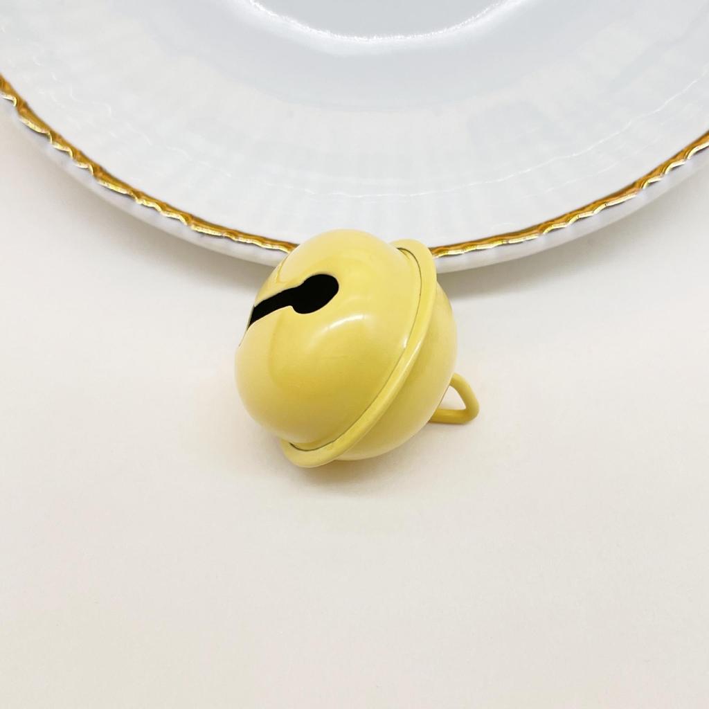 22mm Candy Color Bells for DIY Jewelry & Keyring Gifts - Metal Baked Paint Christmas Accessories