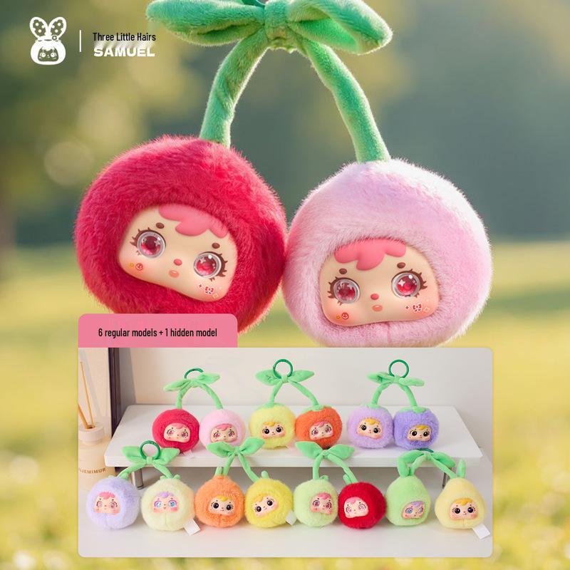 Three Little Hairs (Samuel) Mini Plush Animal Doll Blind Box - Cute, Creative, Funny Ornament