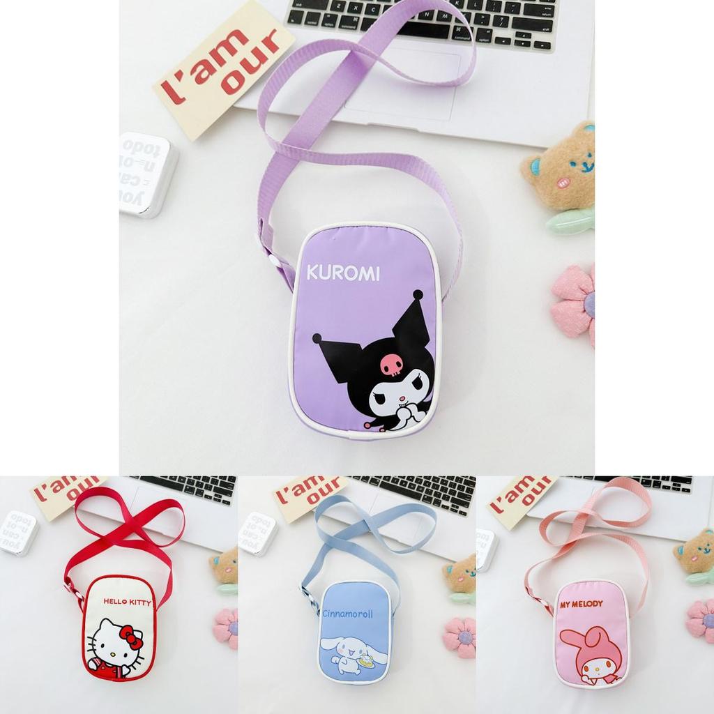 Kitty Kids Nylon Crossbody Bag With Lightweight Design For Daily Use Characters Included)**
