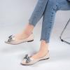 Fashion Bowknot Casual Flat Shoes Woman New Summer Breathable Comfortable Soft-soled Shoes Pointed Toe Shallow Flat Women Shoes