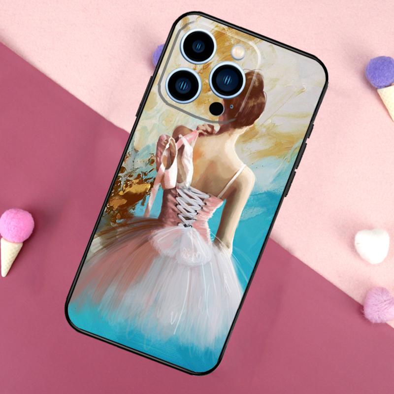 

Девочка-балерина Акварельный чехол для телефона iPhone 16 17 Pro Max 17 Air 16E 13 12 Mini 14 15 Plus 11 Pro Max Задняя крышка iPhone 11