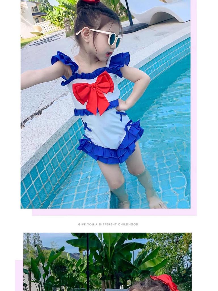 Girls' Trendy Sleeveless Slimming Surf Swimsuit