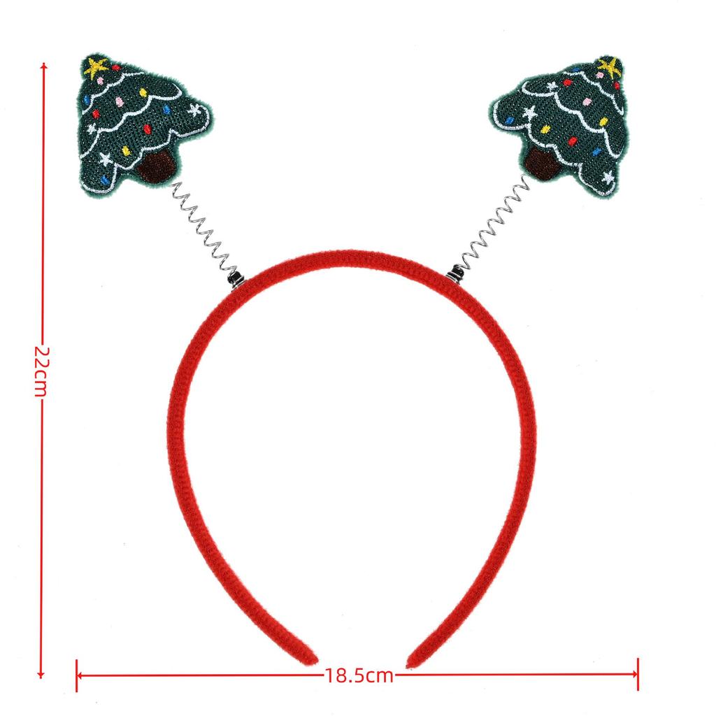 Plyšová vánoční čelenka s parohy soba - Slavnostní sváteční párty doplněk