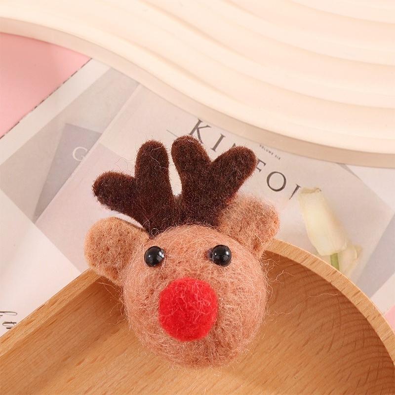 

4/6pcs Felt Reindeer Figurines with Red Noses, Perfect for Christmas Party Decorations,Table Centerpieces & Holiday Home Décor