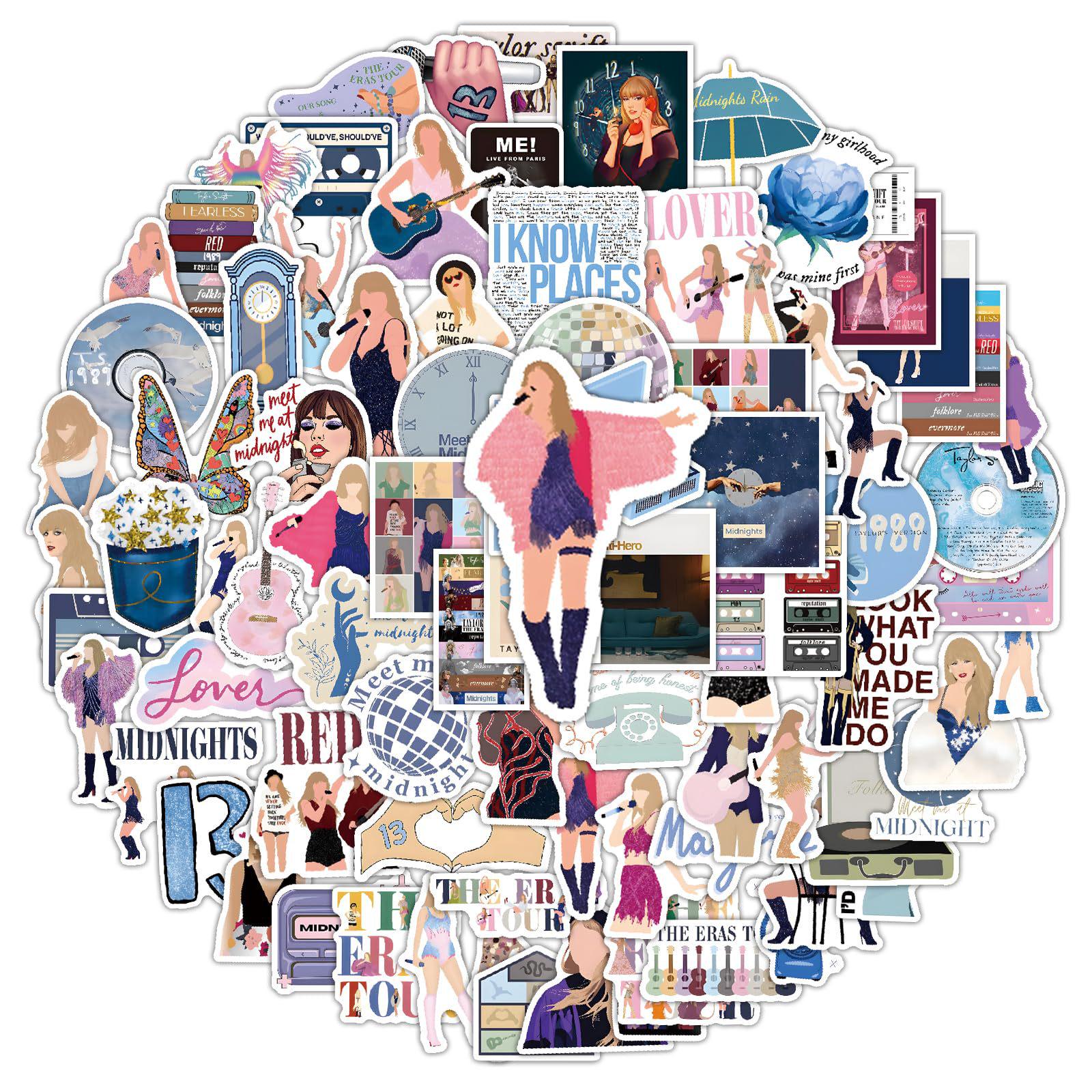 Trendy Music Beauty Graffiti Stickers: 105 Decor Stickers for Water Bottles, Phones, and Tablets
