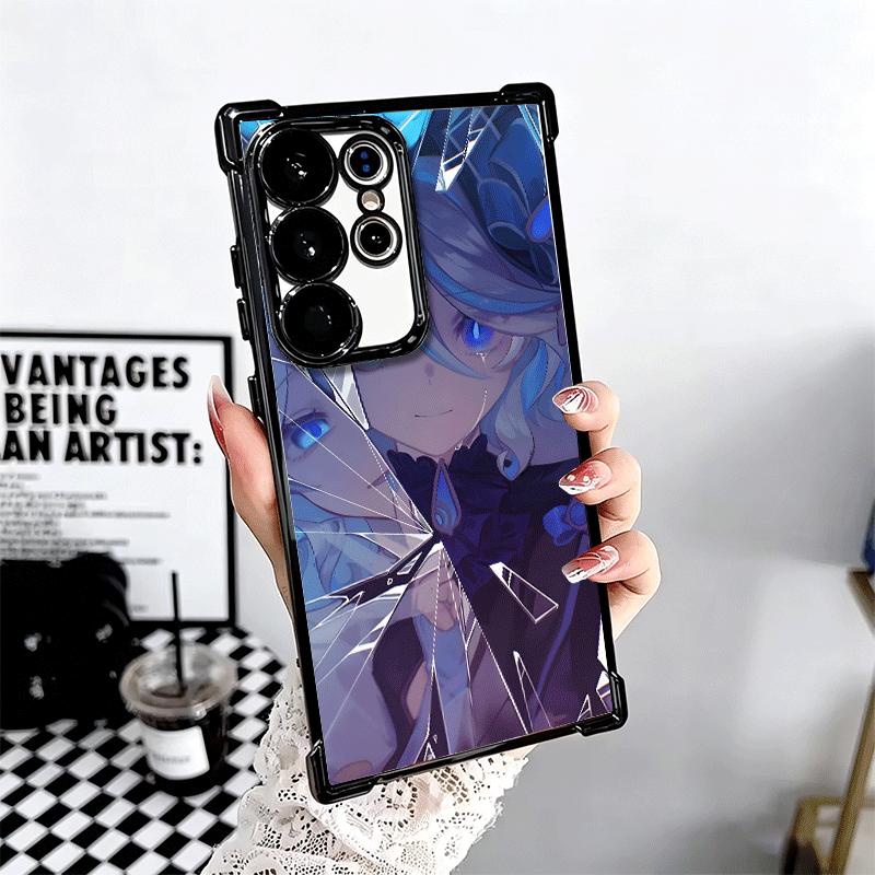 Genshin Impact Furina Weiche Handyhülle Für Samsung Galaxy S26 Ultra S25 Edge S24 FE S23 Plus S22 S21 + S20 Galvanisiert Anti-Fall Fund