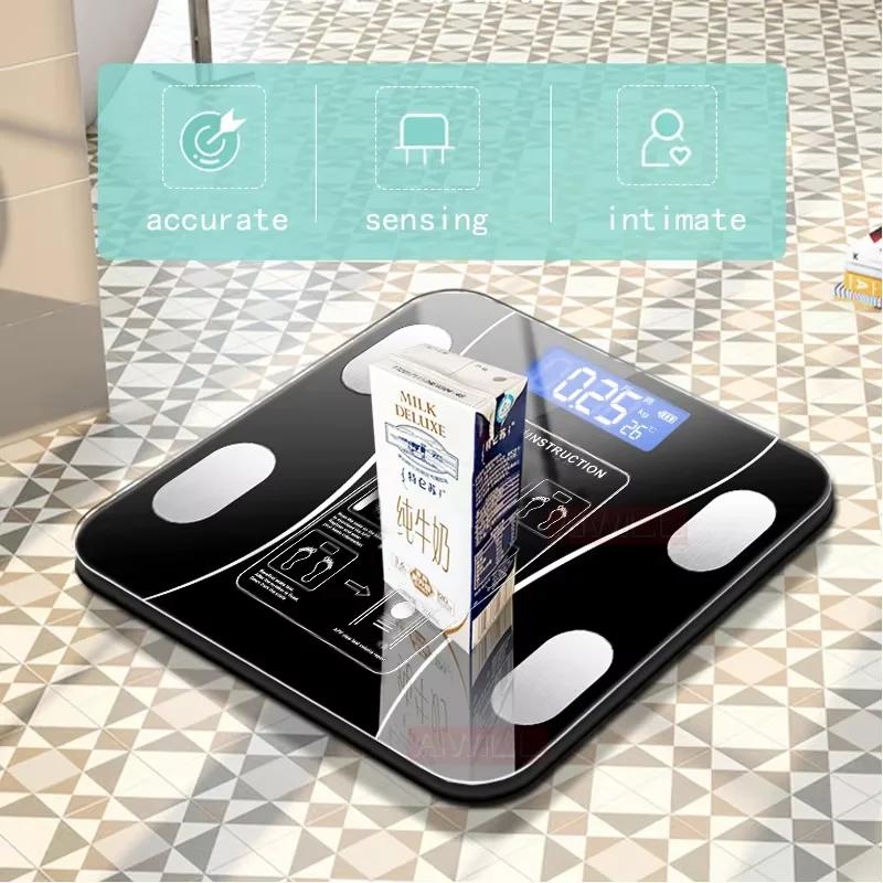 2025 Smart with Smart APP Synchronized Weight Scale Bathroom Digital Scale Bluetooth Body Fat Scale Body Composition Analyzer