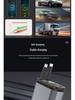 Starry Sky Multi-Function Car Charger: Dual Retractable Cables & Projector Light.