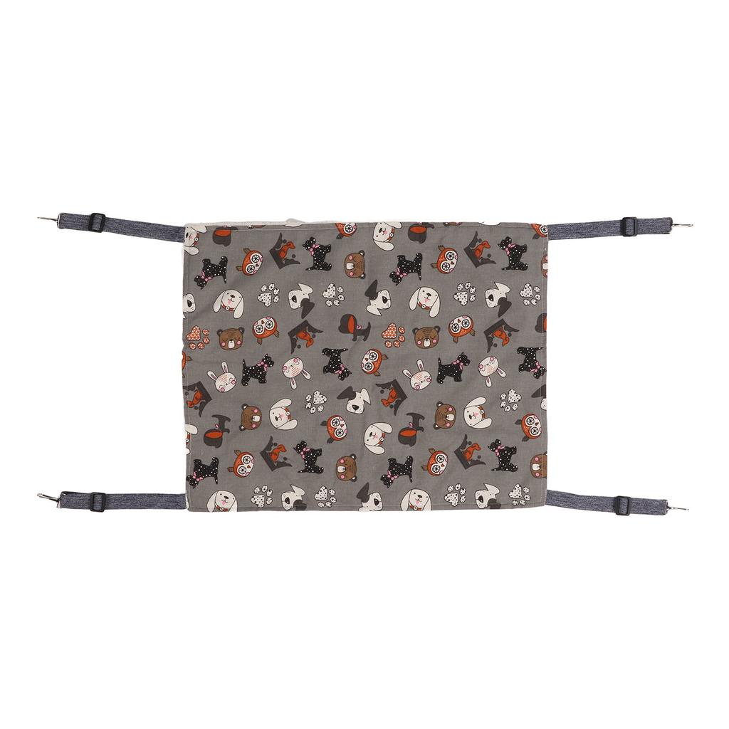 Cat Hammock Soft Comfortable Warm Pet Double Layer Plush Hammock for Rabbits Kittens Hamsters Puppies Ferrets M White